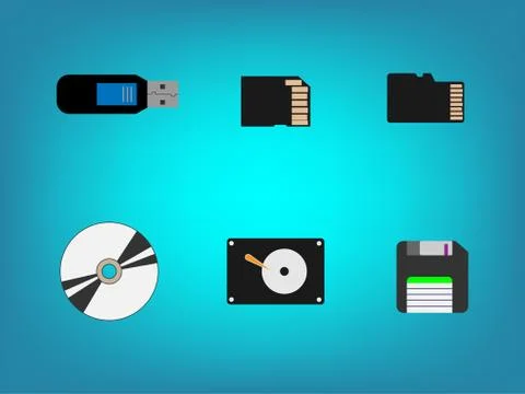 Usb drive storage icon Stock Illustration
