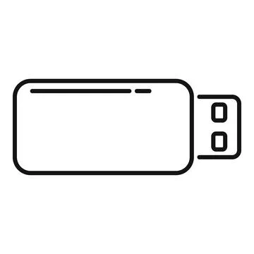 Usb drive vector icon representing digital data storage 스톡 일러스트