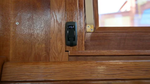 USB electrical outlet in the retro tram, St. Petersburg, Russia Stock-Footage 122122139