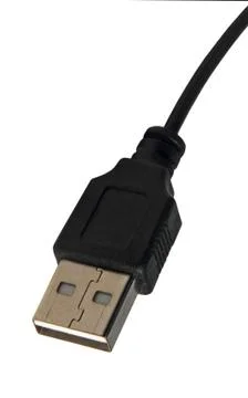 USB extension cable isolated on white background. Stock Photos