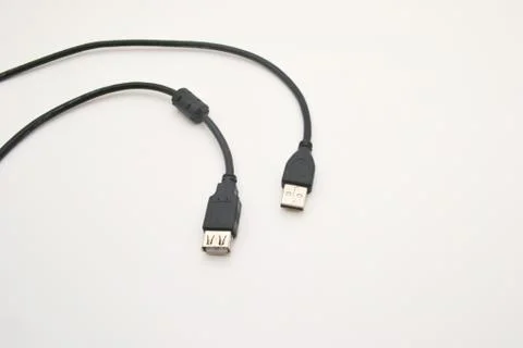 Usb extension cable 스톡 사진