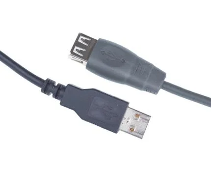 Usb extention cord. Stock Photos