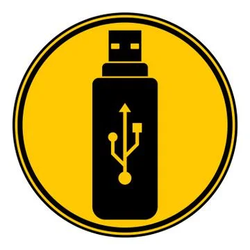 Usb flash button. Stock-Illustration