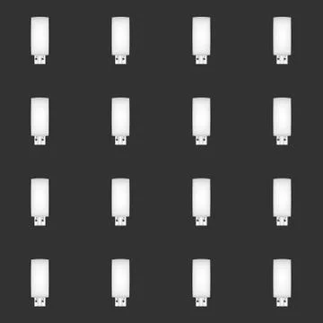 Usb flash card seamless pattern Stock Illustration