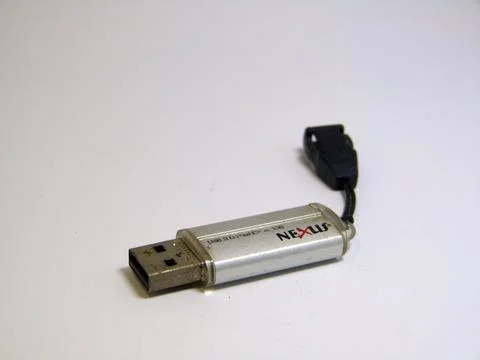 USB Flash Disk in Isolated Background Stock Photos