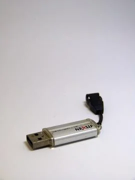 USB Flash Disk in Isolated Background Stock Photos