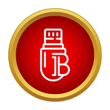 Usb flash drive 1tb capacity storage icon イラスト素材