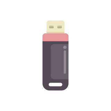 Usb flash drive data storage device icon Illustrazione stock