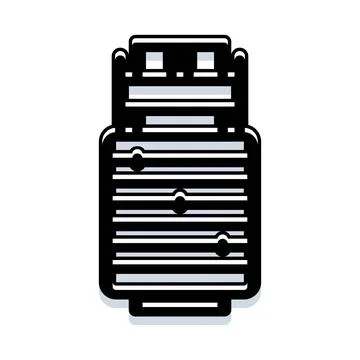 Usb flash drive data storage digital technology icon Stock Illustration