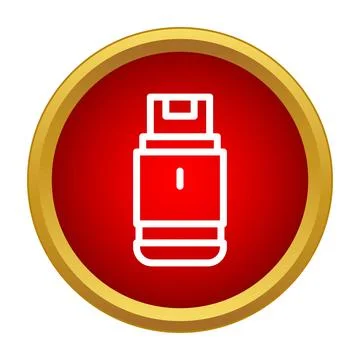 Usb flash drive data storage technology icon Stock Illustration
