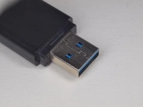 USB flash drive. Data storage device. Foto stock