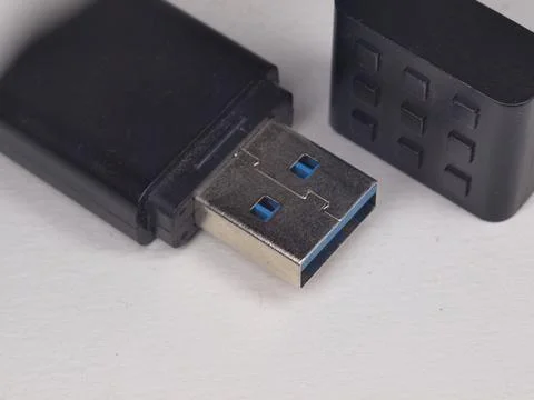 USB flash drive. Data storage device. Stock Photos