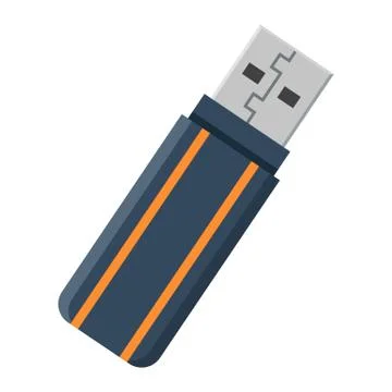 USB flash drive flat icon, device and hardware 스톡 일러스트