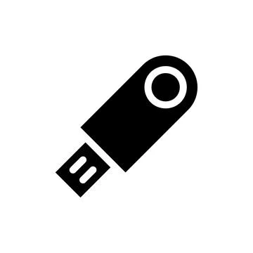 USB flash drive icon. Concept of data storage and transfer. Stockillustratie