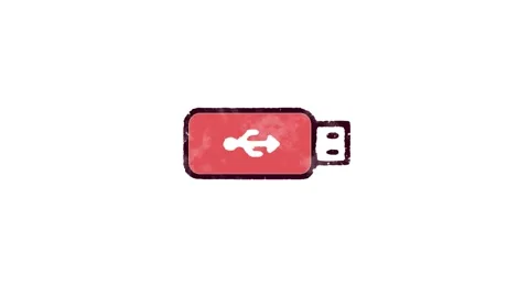 USB flash drive Icon for Education and E-learning Stock Footage 149871795