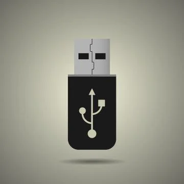 Usb flash drive icon Stock Illustration
