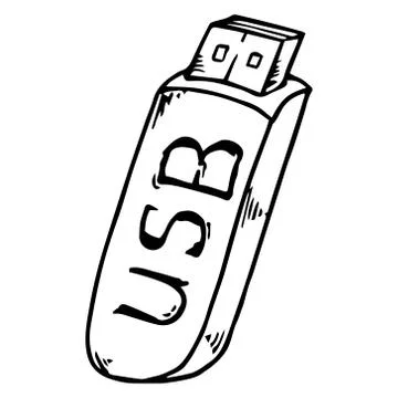 USB flash drive icon. Stock Illustration