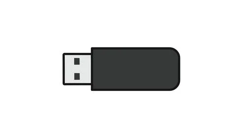 USB flash drive icon Ilustração Stock