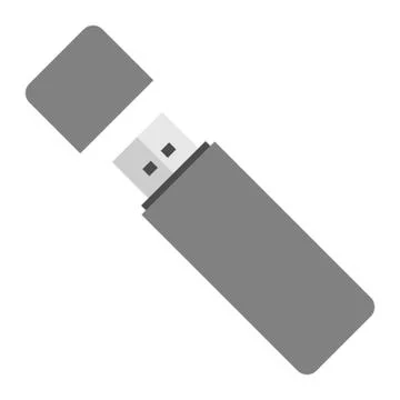 Usb flash drive icon isolated on white background. Vector illustration Stock-Illustration