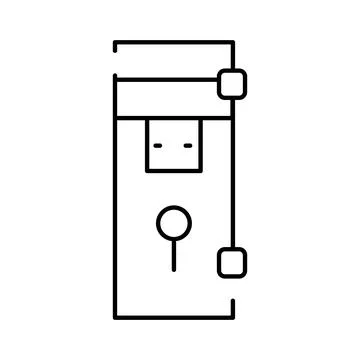 Usb flash drive icon for portable digital storage Stock Illustration