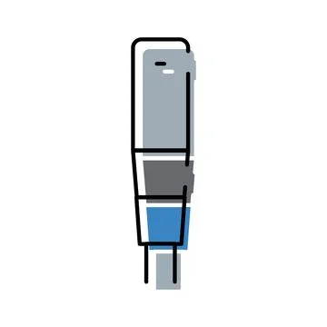 Usb flash drive icon storing digital data and information Stock Illustration
