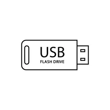 USB Flash Drive icon vector illustration Stock Illustration