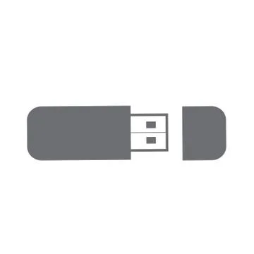 USB flash drive icon, vector isolated on background. Stock Illustration