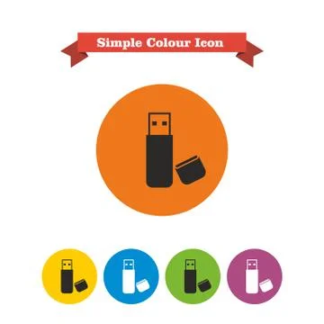 USB flash drive Stock Illustration