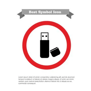 USB flash drive Stock Illustration