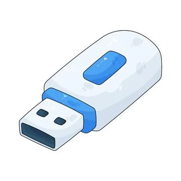 Usb flash drive 库存插图