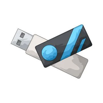 USB flash drive illustration Stock Illustration