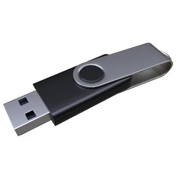 Usb flash drive isolated 3d illustration Stock Illustration