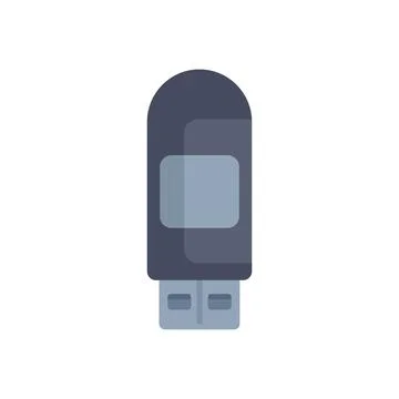Usb flash drive isolated on white background, storing data concept Illustrazione stock