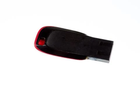 Usb flash drive isolated on white background Stock Photos
