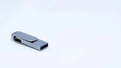 Usb flash drive isolated on white Stock Photos