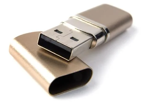 USB flash drive isolated on white background Foto stock