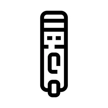 Usb flash drive memory stick storage technology icon Stock Illustration