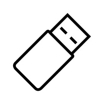 USB flash drive or Pen drive icon vector illustration Illustrazione stock