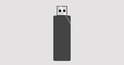 USB flash drive or Pen drive abstract illustration in high resolution. Pen .. Stock Illustration