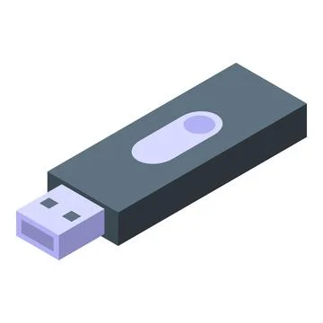 Usb flash drive protecting data with sliding mechanism Stock Illustration