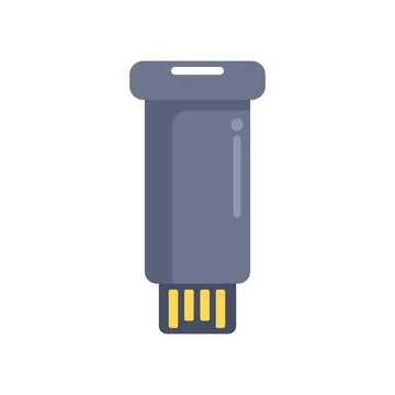 Usb flash drive saving data with style, a modern storage solution icon Stock Illustration