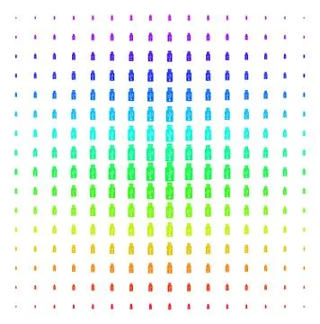 USB Flash Drive Shape halftone Spectral effect Stock Illustration