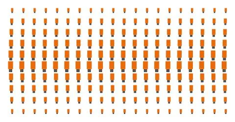 USB Flash Drive Shape Halftone Grid Stock Illustration