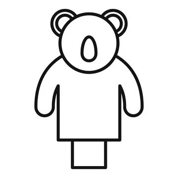 Usb flash drive shaped like bear wearing t shirt standing upright Ilustración de archivo