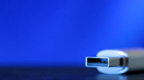 USB flash drive. slider shot. Stock Footage 1643984