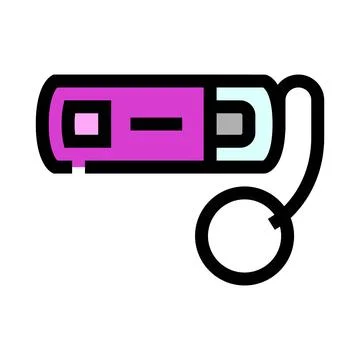 Usb flash drive transmitting digital information concept Stock Illustration