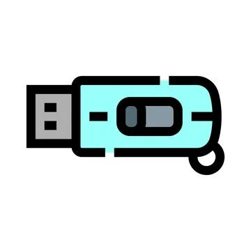 Usb flash drive transmitting digital data icon Stock Illustration