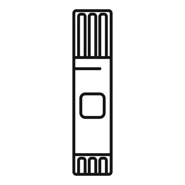 Usb flash drive transmitting digital data icon Stock Illustration