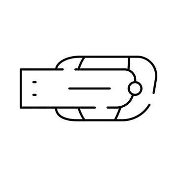 Usb flash drive transmitting digital data and information Stock Illustration