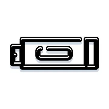 Usb flash drive transmitting digital data storage イラスト素材